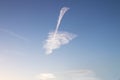 cloud to form a perfect arrow Royalty Free Stock Photo