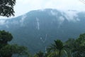 Cloud on the top of mountain Royalty Free Stock Photo