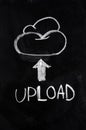 Cloud upload Royalty Free Stock Photo