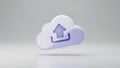 Cloud with upload arrow Royalty Free Stock Photo