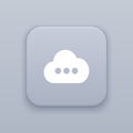 Cloud, Upload button, best vector Royalty Free Stock Photo