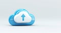 Cloud upload, data storage, database, cloud computing concept Royalty Free Stock Photo