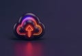 Cloud upload, data storage, database, cloud computing concept Royalty Free Stock Photo