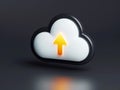 Cloud upload, data storage, database, cloud computing concept Royalty Free Stock Photo