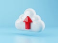 Cloud upload, data storage, database, cloud computing concept Royalty Free Stock Photo