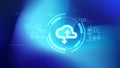 Cloud Upload and Download Technology Background Royalty Free Stock Photo