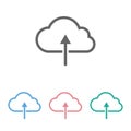 Cloud upload icon, cloud, upload, network, connect Royalty Free Stock Photo
