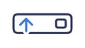 Cloud Upload Icon - Digital Data Transfer to Cloud, vector design Generative AI Royalty Free Stock Photo