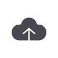 Cloud upload icon sign symbol logo vector Royalty Free Stock Photo