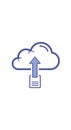 Cloud Upload Icon Royalty Free Stock Photo