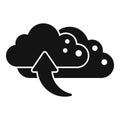 Cloud upload icon simple vector. Backup data Royalty Free Stock Photo