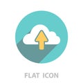 Cloud upload icon. vector Royalty Free Stock Photo
