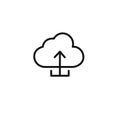 cloud upload icon vector set collection for web Royalty Free Stock Photo