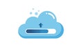 Cloud Upload Progress Bar Icon Royalty Free Stock Photo