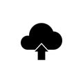 Cloud upload solid icon Royalty Free Stock Photo