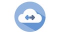 Cloud Upload Storage Icon Vector, Computing Technology Symbol, vector design Generative AI Royalty Free Stock Photo