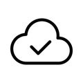 Cloud Uploading Icon Vector Symbol Design Illustration
