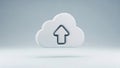 Cloud with an upward arrow Royalty Free Stock Photo