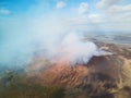 Cloud of valcano smoke Royalty Free Stock Photo