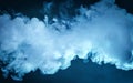 Cloud of vapor. dark blue background Royalty Free Stock Photo