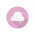 Cloud vector flat colour icon Royalty Free Stock Photo