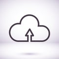 cloud vector graphics of icon 10 bonds Royalty Free Stock Photo