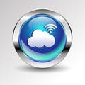 Cloud vector icon set symbol illustration sky Royalty Free Stock Photo
