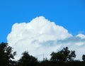 white clouds in the sky Royalty Free Stock Photo