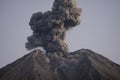 Cloud of volcanic ash from Semeru Java Indonesia Royalty Free Stock Photo