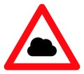 Cloud Warning - Raster Icon Illustration