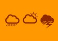 Cloud weather icon Royalty Free Stock Photo