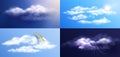 Cloud Weather Realistic Set
