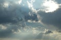 A cloud which blotted out the sky. Royalty Free Stock Photo