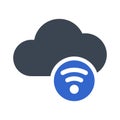 Cloud wifi icon