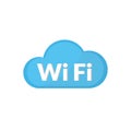Cloud WiFi icon is basic vector icon, EPS10