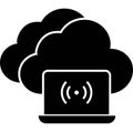 Cloud Wifi Vector icon that can easily modify or edit This is a premium icon which is suitable for commercial work Royalty Free Stock Photo