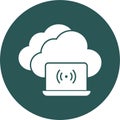 Cloud Wifi Vector icon that can easily modify or edit This is a premium icon which is suitable for commercial work Royalty Free Stock Photo