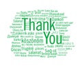 Thank you collage in 50+ languages Royalty Free Stock Photo