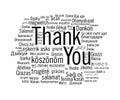 Thank you collage in 50+ languages Royalty Free Stock Photo