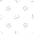 Cloudburst pattern seamless vector