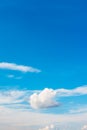 Cloudcloud & blue sky atmosphere , blue color , weather Royalty Free Stock Photo