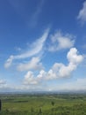 Cloude in the blue sky Royalty Free Stock Photo