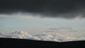 Clouded sky in Nipfjallet Nature Reserve in Sweden