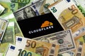 Cloudflare editorial. Illustrative photo for news about Cloudflare - an American web infrastructure and website security company