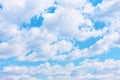 Cloudiness - cumulus clouds Royalty Free Stock Photo