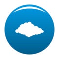 Cloudiness icon blue