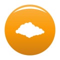 Cloudiness icon orange