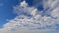 cloudiness rare beautiful white clouds in the summer sky - photo of nature