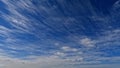 cloudiness rare cute white cumulus in the summer sky - photo of nature