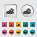 Cloudiness single icon.